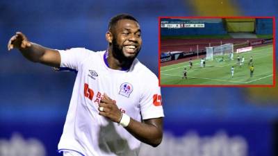 Jorge Benguché abrió el marcador para el Olimpia ante el Saprissa.