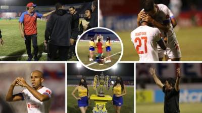 Las imágenes del triunfo del Olimpia por 2-0 contra el Marathón en el primer partido de la finalísima del Torneo Apertua 2020-2021 de la Liga Nacional de Honduras.