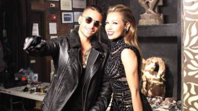 Maluma y Thalía en una imagen del 2016.
