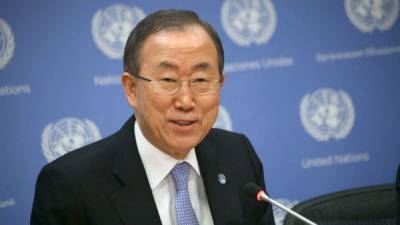 El secretario general de las Naciones Unidas, Ban Ki-Moon.