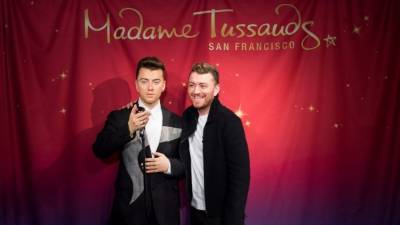 Sam estrenó su figura de cera en el Madame Tussauds.