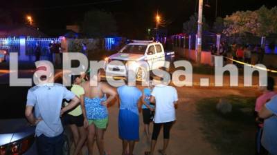 Los cuatro jóvenes fueron ultimados en el patio de una casa en La Lima, Cortés.