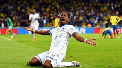 Carlo Costly anotó el único gol de Honduras en Brasil 2014, la Bicolor no anotaba desde España 1982. Fue el 20 de junio en la derrota 2-1 ante Ecuador.