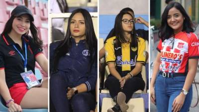 Las bellas chicas que engalanaron los partidos Motagua-Real España y Vida-Olimpia en la jornada ocho del Torneo Clausura 2020 de Honduras.