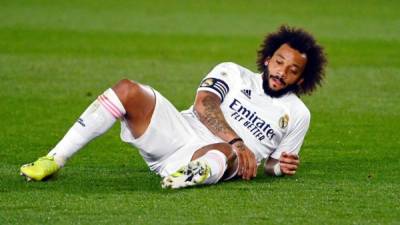 Marcelo sufrió una lesión en el partido Real Madrid-Getafe. Foto AFP