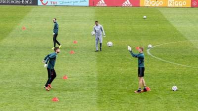El Ajax vuelve a entrenar pese a la suspensión de la liga en los Países Bajos.