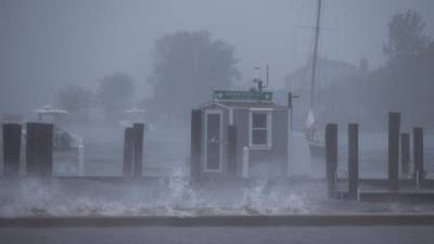 La tormenta tropical Henri tocó tierra en el noreste de EE.UU. Fotografía: EFE.