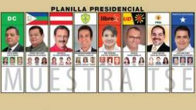 Ocho candidatos presidenciales participarán en la contienda electoral en Honduras.