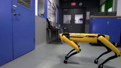 El robot denominado 'Spot Mini' que se asemeja a un perro puede abrir y cerrar puertas.