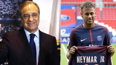 Florentino habló sobre Neymar, estrella que llegó esta temporada al PSG procedente del FC Barcelona.