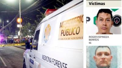 Escena. Sicarios vestidos de policía asesinaron a los cuatros hombres en el bulevar de Villanueva la tarde del domingo.