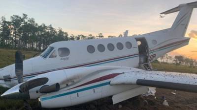 La aeronave fue interceptada en una área clandestina ubicada a 19 millas náuticas suroeste de Brus Laguna, departamento de Gracias a Dios.