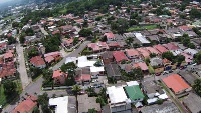 Panorámica de las colonias Altamira y Altiplano en San Pedro Sula.