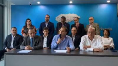 Empresarios exponen su posición oficial del Cohep sobre la situación actual de Honduras.