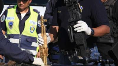 El fusil AK 47 fue encontrado en Choloma.