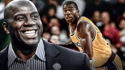 'Magic' Johnson dejó su huella en la NBA con los Lakers.