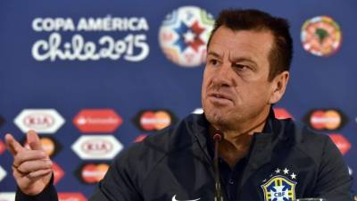Dunga, en rueda de prensa.