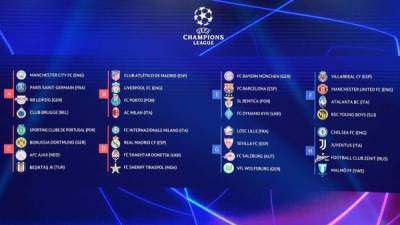 Así quedaron definidos los grupos de la UEFA Champions League 2021-2022. Foto AFP
