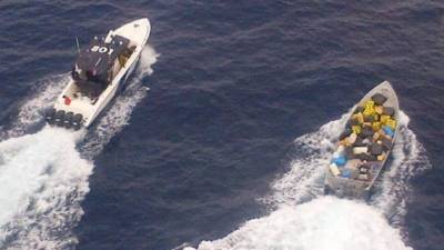 Foto de archivo de guardacostas hondureños en La Mosquitia.