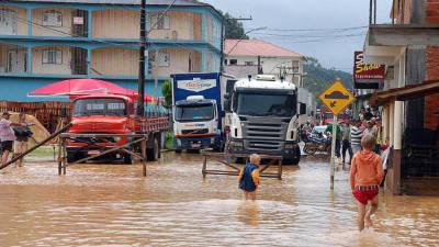 El temporal mantiene preocupados a los brasileños.
