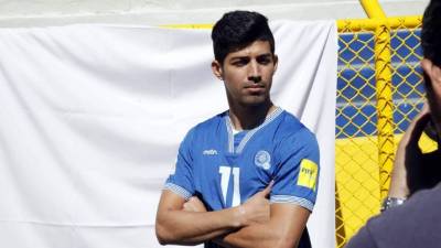 Nelson Bonilla, delantero de El Slavador. Foto Neptalí Romero