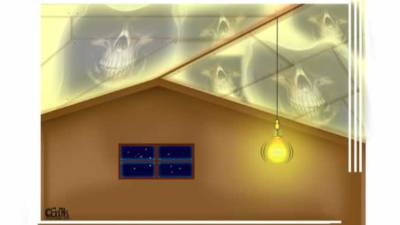 Sobre el techo de la casa de la pequeña Gissela se escucha un ruido extraño.