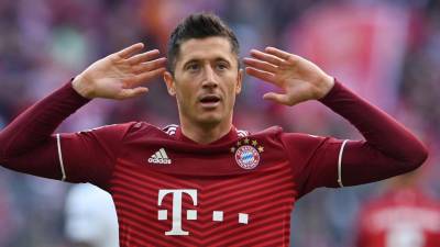 Robert Lewandowski ha sido el goleador del Bayern Múnich en las últimas campañas. Foto AFP.