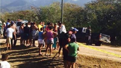 Foto de febrero de 2015 del lugar del quíntuple crimen.