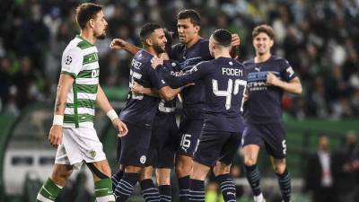 Manchester City le pasó por encima al Sporting de Lisboa.