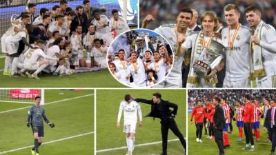 Las imágenes que dejó la final de la Supercopa de España que le ganó el Real Madrid al Atlético en la tanda de penales en Arabia Saudita. Foto AFP/EFE