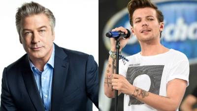 El actor estadounidense Alec Baldwin y el cantante británico Louis Tomlinson.