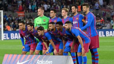 El 11 titular del FC Barcelona que venció 3-1 al Valencia en el Camp Nou.