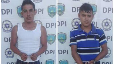 Los detenidos son José Alfredo Ortíz Ramos (32) y David Antonio Murcia Ortíz (18).