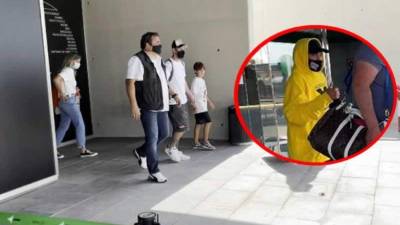 Messi aprovechó su ausencia en la convocatoria del PSG y viajó a Barcelona.