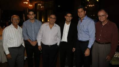 Fuad Faraj, Claudio, Rachid y Rachid Maalouf con José Chicas y Gregory Werner.