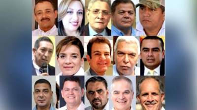 Candidatos a la elección presidencial este 28 de noviembre.