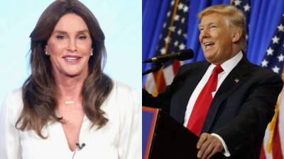 Caitlyn Jenner y el presidente de Estados Unidos, Donald Trump.