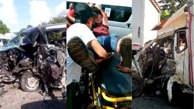 El accidente de tránsito ocurrió entre las comunidades de La Fortaleza y Casa Quemada.