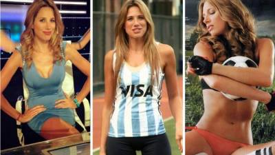 Alina Moine es una guapa periodista argentina que a medio programa hizo un movimiento con su mano y se le terminó levantando el vestido.