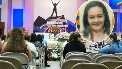 La hondureña está siendo velada en la Iglesia Cuadrangular de Comayagüela.