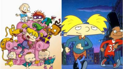 Las caricaturas 'Los Rugrats' y 'Hey Arnold!'.