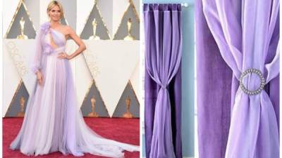 Como suele ser costumbre en estos casos, las redes sociales han dado su particular visión humorística de la ceremonia de los Oscar 2016 y de todo lo que la rodea. El vestido de Heidi Klum en la alfombra roja es motivo de burlas.
