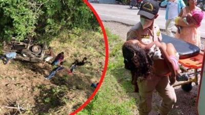 A los pocos minutos del fatal accidente, personas que circulaban por el sector auxiliaron a los heridos y en carros particulares los trasladaron al hospital. Fotografía: Cortesía Vida Visión