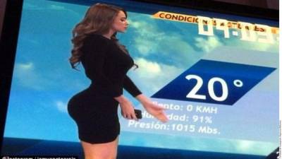 La regia es considerada como la chica del clima más sexy del mundo.