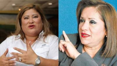 Welsy Vásquez (izquierda) y Gladys Aurora López (derecha) son diputadas del Congreso Nacional de Honduras.