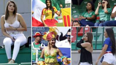 Ellas son las guapas aficionadas que pusieron el ambiente en el estadio Yankel Rosenthal durante el clásico entre Marathón y Olimpia.