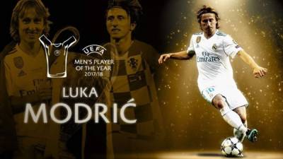 Luka Modric conquistó el premio al Mejor Jugador del Año de la UEFA.