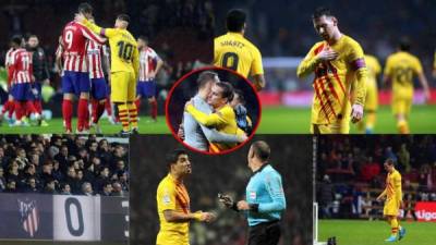 Las imágenes de la victoria del Barcelona frente al Atlético de Madrid en el estadio Wanda Metropolitano, donde estuvo presente un famoso personaje hondureño.