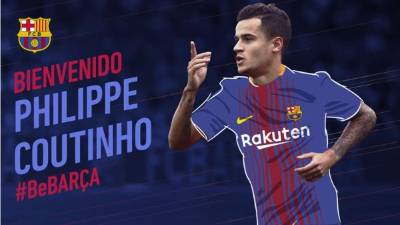 Philippe Coutinho ya es nuevo jugador del FC Barcelona.