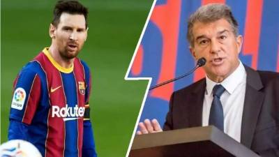 Joan Laporta no escondió su deseo de contar con Leo Messi.